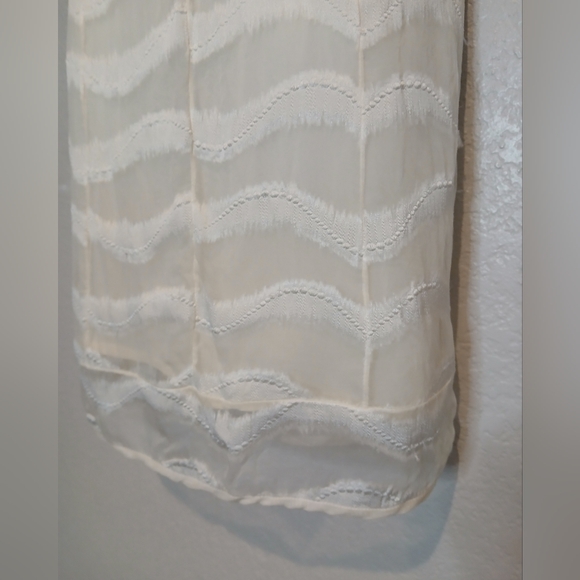 Richard Chai 100% Silk Ivory Cream & White Sheath Pencil Dress Size 6 - Picture 5 of 7